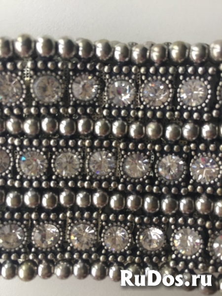 Браслет бижутерия на руку стразы сваровски swarovski кристаллы ка изображение 5
