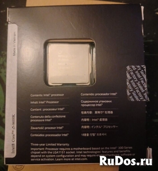 Intel Core i5 9600k ПРОЦЕССОР фотка