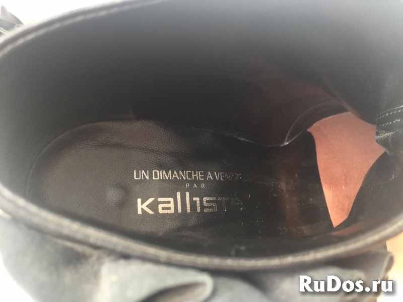 Ботильоны kalise италия 39 размер черные кожа женские кожаные в изображение 8
