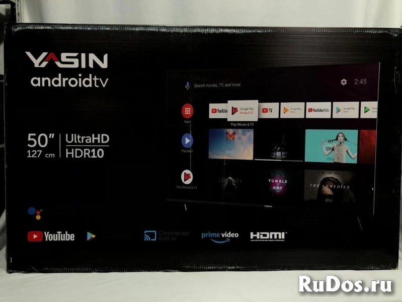 Телевизор Yasin 50” LED-50UD61L 4К 2022 Смарт Android-9 фотка