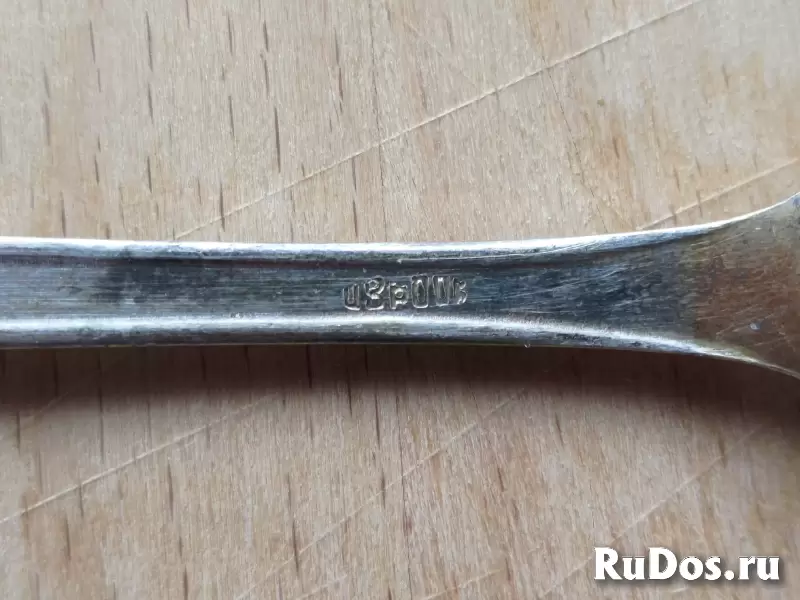 Ложки десертные 1970 г. с золочением мельхиор 0 ЮММЕТ изображение 8