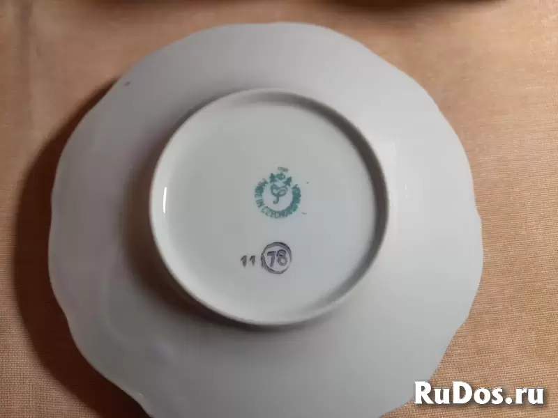 Кофейный позолоченный набор из Чехословакии изображение 8