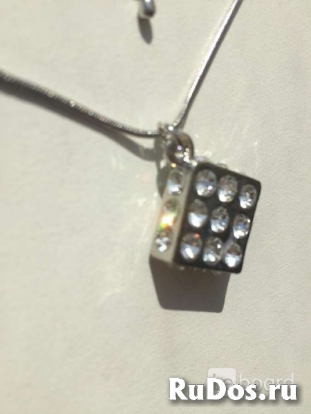 Колье бижутерия стразы сваровски swarovski украшение кристалл кам изображение 3