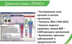 Диагностика РУНO, полное тестирование состояния оpганизма в объявлении 3 фото Диагностика РУНO, полное тестирование состояния оpганизма картинка из объявления