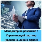 Менеджер по развитию / Управляющий партнер(удаленно, либо в офис в объявлении 1 фото Менеджер по развитию / Управляющий партнер(удаленно, либо в офис картинка из объявления