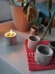 Свечи с подсвечниками из гипса в объявлении 3 фото Свечи с подсвечниками из гипса картинка из объявления