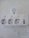 Розетка накладная тройная с ночником, USB зарядкой в объявлении 3 фото Розетка накладная тройная с ночником, USB зарядкой картинка из объявления