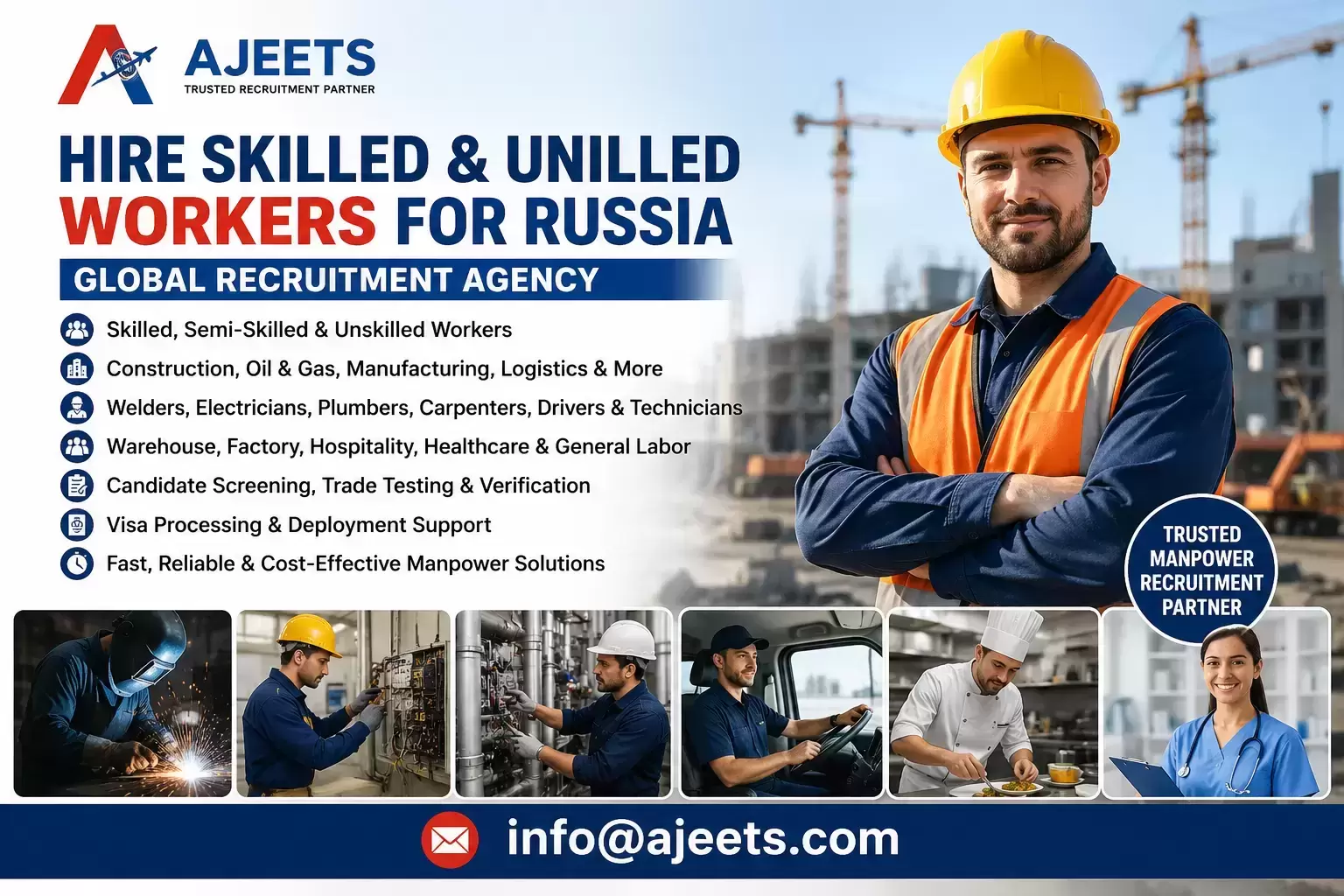 AJEETS – Leading Recruitment Agency for Russia в объявлении 1 фото AJEETS – Leading Recruitment Agency for Russia картинка из объявления