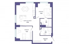 Продам 2 комнатную квартиру 76.2 м2 в объявлении 10 фото Продам 2 комнатную квартиру 76.2 м2 картинка из объявления