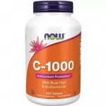 NOW Foods Witamina C-1000 z Bioflawonoidami – 250 tabletek в объявлении 1 фото NOW Foods Witamina C-1000 z Bioflawonoidami – 250 tabletek картинка из объявления