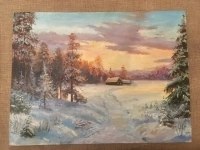 Картина (пейзаж) холст, маслом, размер 30х40 см в объявлении 1 фото Картина (пейзаж) холст, маслом, размер 30х40 см картинка из объявления